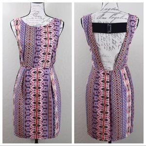 Peppermint Pink Aztec Tribal Print Dress